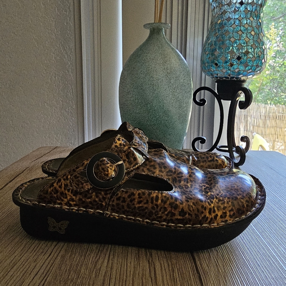 Alegria leopard platform mules/cloggs size 8.5 (EU 39) - Picture 8 of 8